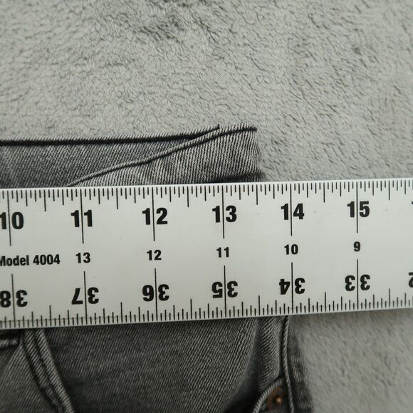 Abercrombie & Fitch Jeans Women's 6L Gray High-Rise Ankle Straight 28" Inseam - Picture 3 of 16